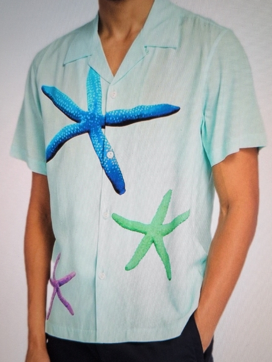 Sandro Other - Sandro Starfish Camp Shirt